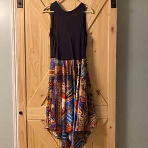 Venus Handkerchief Hem Dress. Size Small